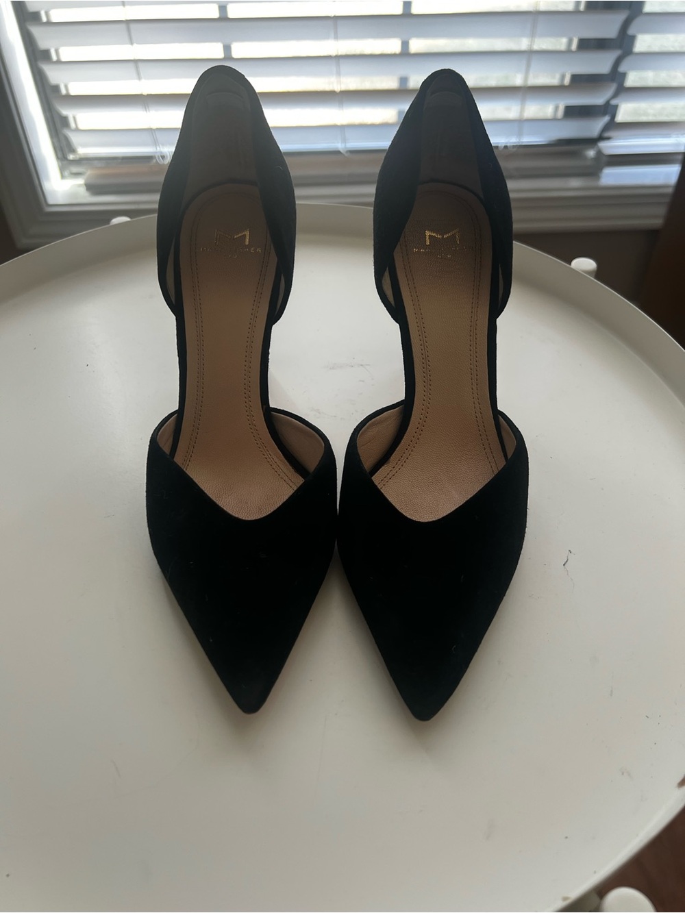 Marc Fisher Black Pointed D'Orsay Pumps